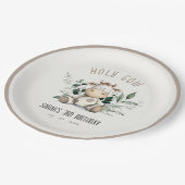 Niedlicher neutraler Kindergeburtstag aus dem Heil Pappteller (Schrägansicht)