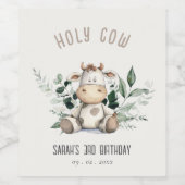 Niedlicher neutraler Kindergeburtstag aus dem Heil Weinetikett (Einzelnes Label)