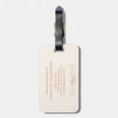 Niedlicher neutraler Pop-Muster Gepäckmarke Gepäckanhänger (Rückseite vertikal)