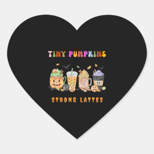 Niedlicher NICU Halloween Design NICU Coffee Pumpk Herz-Aufkleber