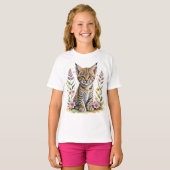 Niedlicher niedlicher Katzenkuchen T-Shirt (Vorne ganz)