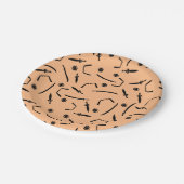 Niedlicher Ninja Warrior - Kindergeburtstag Party- Pappteller (Schrägansicht)