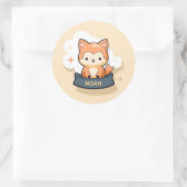 Niedlicher Noah-Aufkleber Runder Aufkleber (Tasche)