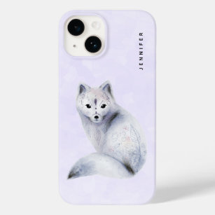 Niedlicher Nordic Fox mit floralen Markierungen Case-Mate iPhone 14 Hülle