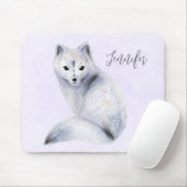 Niedlicher Nordic Fox mit floralen Markierungen Mousepad (Mit Mouse)