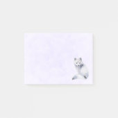 Niedlicher Nordic Fox mit floralen Markierungen Post-it Klebezettel (Vorderseite)