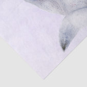 Niedlicher Nordic Fox mit floralen Markierungen Seidenpapier (Ausschnitt)