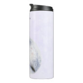 Niedlicher Nordic Fox mit floralen Markierungen Thermosbecher (Nach rechts gedreht)