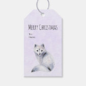 Niedlicher Nordic Fox mit floralen Markierungen We Geschenkanhänger (Vorderseite)