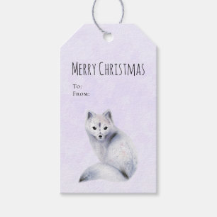 Niedlicher Nordic Fox mit floralen Markierungen We Geschenkanhänger