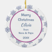 Niedlicher nordischer Stilpolsterbär Kinder Person Keramik Ornament (Hinten)