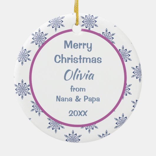 Niedlicher nordischer Stilpolsterbär Kinder Person Keramik Ornament (Hinten)