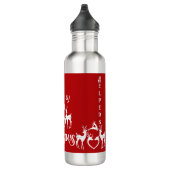 Niedlicher Nordischer Weihnachtsbaum Edelstahlflasche (Rechts)