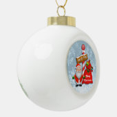 Niedlicher Nordpol Santa Ball Ornament (Links)