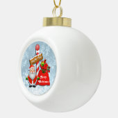 Niedlicher Nordpol Santa Ball Ornament (Rechts)