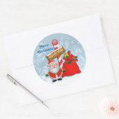 Niedlicher Nordpol Santa Stickers (Umschlag)