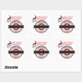 Niedlicher Nordpol - Weihnachtsfeiertag Quadratischer Aufkleber (Blatt)