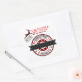 Niedlicher Nordpol - Weihnachtsfeiertag Quadratischer Aufkleber (Umschlag)