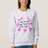 Niedlicher "Normal drei Katzen vor go" Funny Cat S Sweatshirt (Vorderseite)