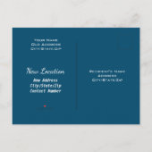 Niedlicher Nosey-Welpenhund spioniert auf Nachbarn Ankündigungspostkarte (Rückseite)