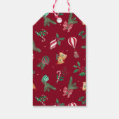 Niedlicher Nostalgischer Weihnachtsbär Geschenkanhänger (Rückseite)