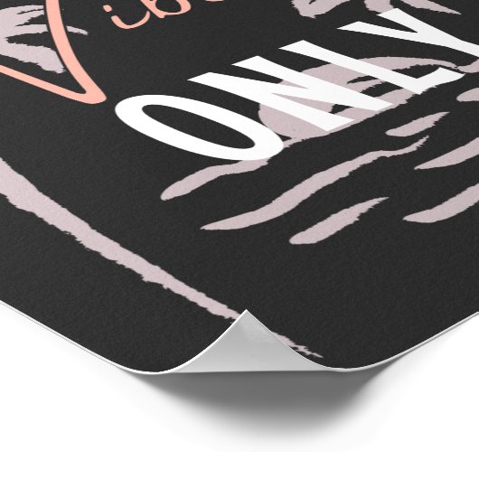 Niedlicher Nur Strand Poster (Ecke)