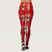 Niedlicher nussartiger Nussknacker-Armee-Cartoon Leggings (Rückseite)