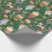 Niedlicher Nutcracker Ballet Doller Wra Geschenkpapier (Ecke)