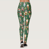 Niedlicher Nutcracker Ballet Green Leggings (Rückseite)