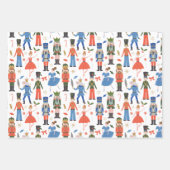 Niedlicher Nutcracker Ballet Muster Weihnachten Geschenkpapier Set (Vorderseite)