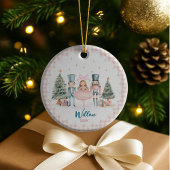 Niedlicher Nutcracker festlicher Ballerina-Feierta Keramik Ornament