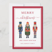 Niedlicher Nutcracker Frohe Weihnachten (Vorderseite)