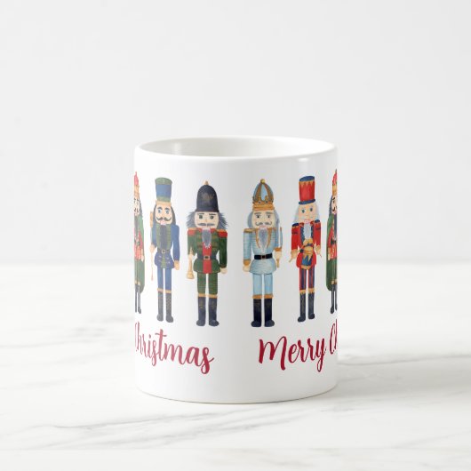 Niedlicher Nutcracker Frohe Weihnachten Kaffeetasse (Mittel)
