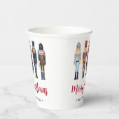Niedlicher Nutcracker Frohe Weihnachten Pappbecher (Rechts)