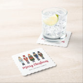 Niedlicher Nutcracker Frohe Weihnachten Untersetzer (Vor Ort)