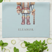 Niedlicher Nutcracker Name Eat Drink Sei fröhliche Geschirrtuch (Gefaltet)