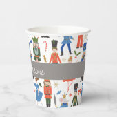 Niedlicher Nutcracker Personalisiert Weihnachten Pappbecher (Links)