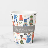 Niedlicher Nutcracker Personalisiert Weihnachten Pappbecher (Vorderseite)