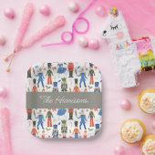Niedlicher Nutcracker Personalisiert Weihnachten Pappteller (Party)