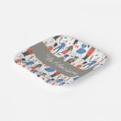 Niedlicher Nutcracker Personalisiert Weihnachten Pappteller (Gewinkelt)