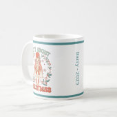 Niedlicher Nutcracker Snowflake Blätter Weihnachte Kaffeetasse (Vorderseite Links)