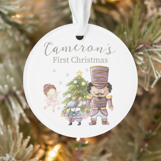 Niedlicher Nutcracker Weihnachts-Custom-Foto Ornament (Baum)