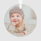 Niedlicher Nutcracker Weihnachts-Custom-Foto Ornament (Rückseite)