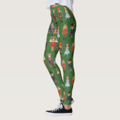 Niedlicher Nutcracker Weihnachtsfeiertag Party Leggings (Links)