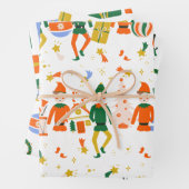 Niedlicher Nutcracker Weihnachtsgeschenk Geschenkpapier Set (Beispiel)