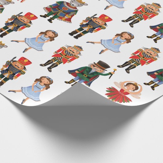 Niedlicher Nutcracker Winterurlaub Weihnachten Par Geschenkpapier (Ecke)