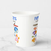 Niedlicher O-Fish-al-Reel Spaß Gone Fish Angeln Ge Pappbecher (Rechts)