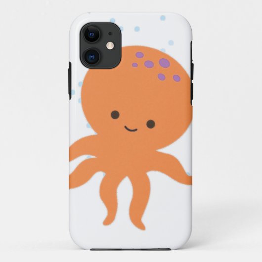 Niedlicher Octopus-Cartoon Case-Mate iPhone Hülle (Rückseite)