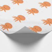 Niedlicher Octopus-Cartoon Geschenkpapier (Ecke)