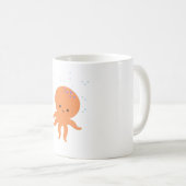 Niedlicher Octopus-Cartoon Kaffeetasse (VorderseiteRechts)